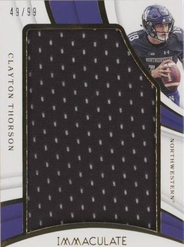 2019 Panini Immaculate Collection Collegiate Clayton Thorson #5