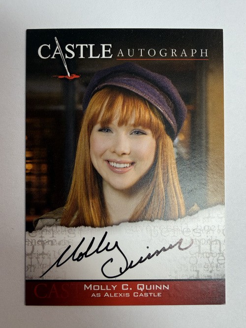 Castle Seasons 3 & 4 : Molly C. Quinn as Alexis Castle AUTO A02