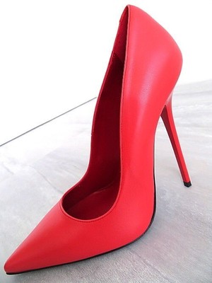 MADE IN ITALY 1969 MADE IN ITALY ALL LEATHER HIGH HEELS U15 ANOUK STYLE STILETTO PUMPS SALMON