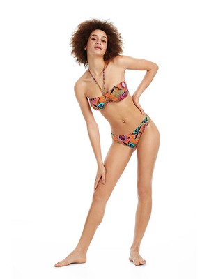 

Женские трусы бикини Desigual Melina, красный мульти, средний размер, Red multi, 19SWMK19
