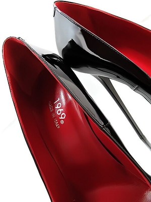 MADE IN ITALY 1969 MADE IN ITALY ALL LEATHER HIGH HEELS Z50 ANOUK STYLE STILETTO PUMPS BLACK