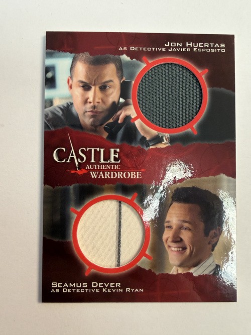 Castle Seasons 3 & 4 :  Jon Huertas & Seamus Dever Dual Wardrobe DM2
