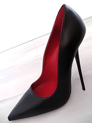 MADE IN ITALY 1969 MADE IN ITALY ALL LEATHER HIGH HEELS Z62 ANOUK STYLE STILETTO PUMPS BLACK