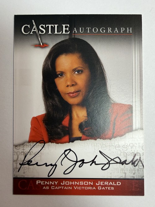 Castle Seasons 3 & 4 : Penny Jerald as Captain Victoria Gates AUTO A05