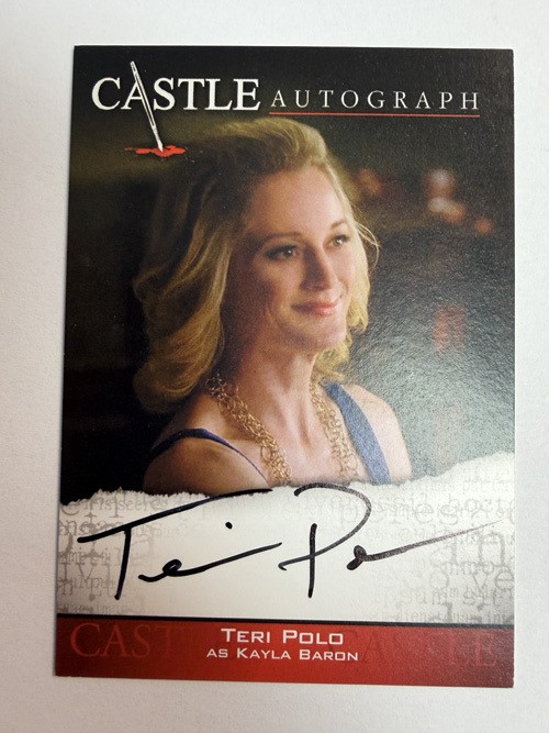 Castle Seasons 3 & 4 : Teri Polo as Kayla Baron AUTO A12