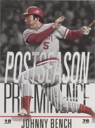 2018 Topps Update Series - Johnny Bench #PO-1