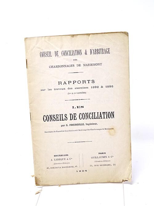 I1054 Foccroulle G. Les Conseils De Conciliation.