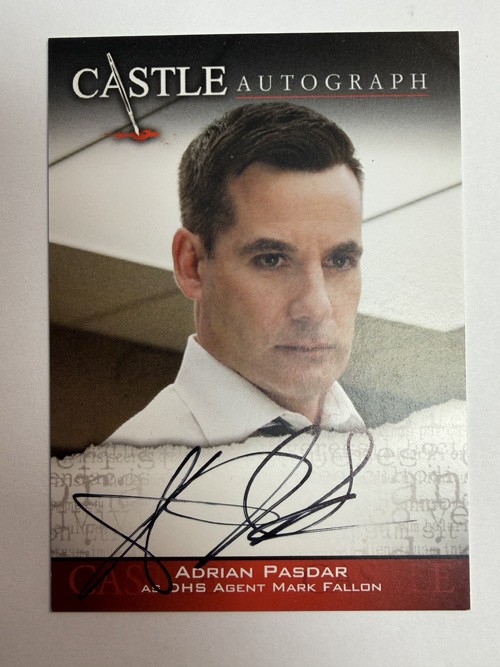 Castle Seasons 3 & 4 : Adrian Pasdar as Agent Mark Fallon AUTO A06