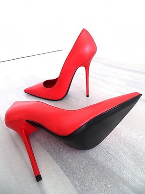 MADE IN ITALY 1969 MADE IN ITALY ALL LEATHER HIGH HEELS U15 ANOUK STYLE STILETTO PUMPS SALMON