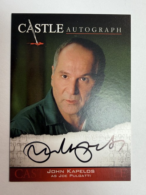 Castle Seasons 3 & 4 : John Kapelos as Joe Pulgatti AUTO A13