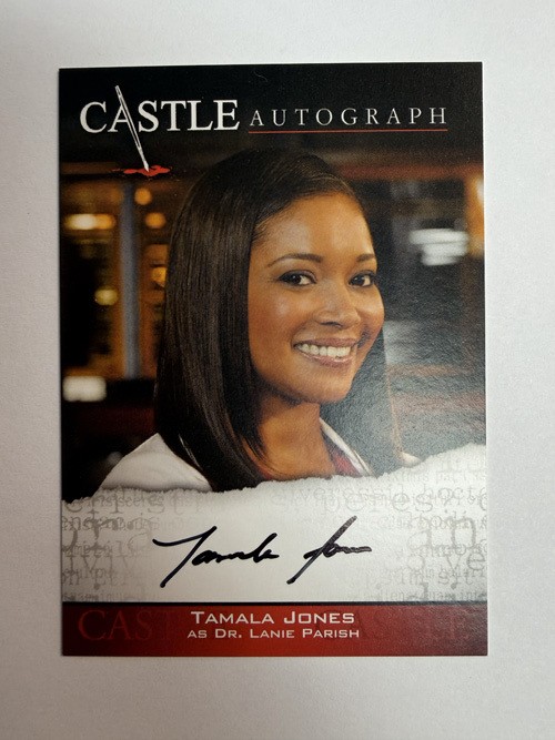 Castle Seasons 3 & 4 : Tamala Jones as Dr. Lanie Parish AUTO A03