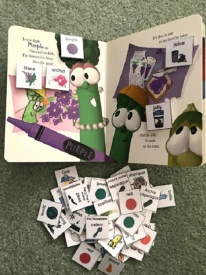 Special Needs / Autism Adapted Interactive Book - Juniors Colors Veggiecational