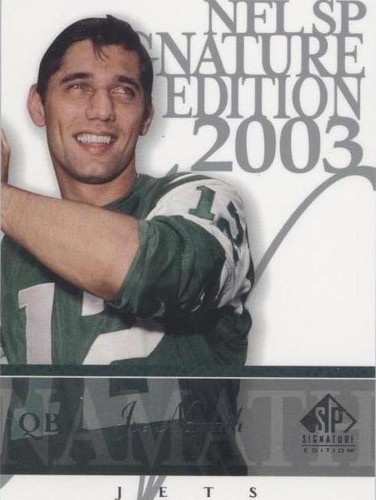 2003 SP Signature Edition Joe Namath #12