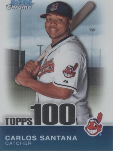 2010 Bowman Chrome - Carlos Santana #TPC12
