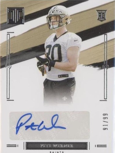2021 Panini Impeccable Pete Werner #168