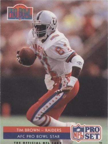 1992 Pro Set Tim Brown #377