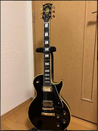 ギター Gibson Custom Shop 1968 Les Paul Lefty Platinum Gibson Custom 1968 Les Paul Custom Reissue Gloss
