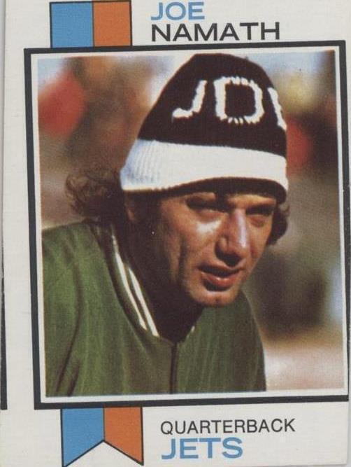 1973 Topps Joe Namath #400 Football Card Vintage Collectible