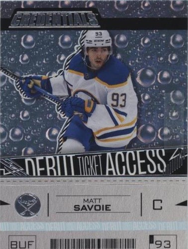 2023-24 Upper Deck Credentials - Matthew Savoie #180