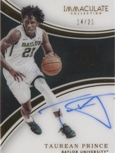 2016-17 Panini Immaculate Collection Collegiate - Taurean Prince #66