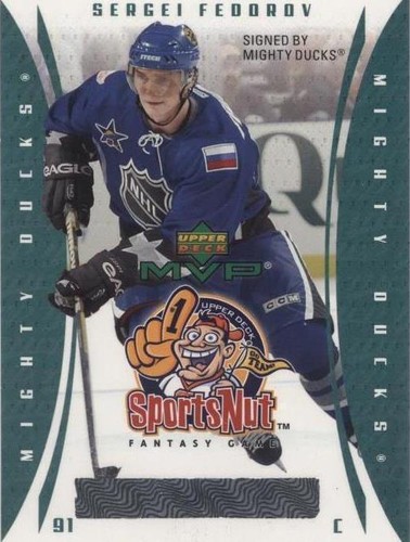 2003-04 Upper Deck MVP - Sergei Fedorov #SN32