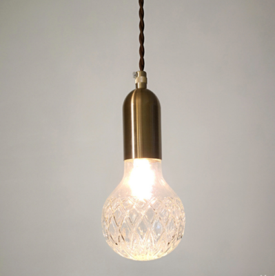 Pineapple Crystal Pendant Light Glass Ball Drop Loft Hanging Light