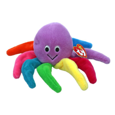 TY Beanie Baby - BLINKY the Octopus (8 inch) - MWMTs Stuffed Animal Toy