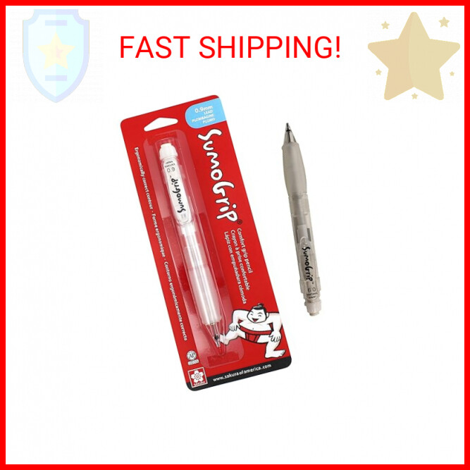 SAKURA SumoGrip Pencil with Comfort Grip - 0.9 mm Ergonomic 