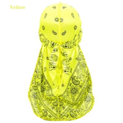 Bandanna Paisley Cotton Durag Unisex Wave Cap Hat Doo Rag Biker Smooth Head Wrap