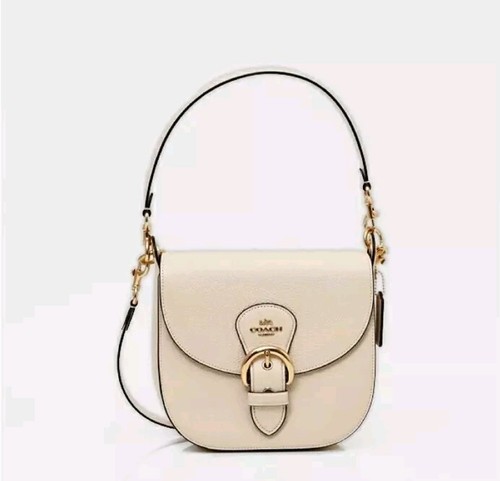 希少 Coach shoulder bag 2way check pattern Coach gray & black logo square shoulder bag purse - silver