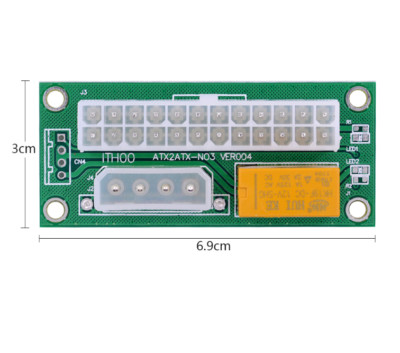 ATX 24Pin to Molex Dual PSU Power Supply Adapter (1 Piece)