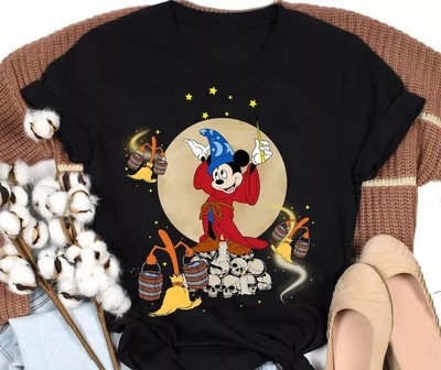 BEST T0 BUY Sorcerer Mickey Mouse Magic Wizard Happy Halloween 2024 Tshirt