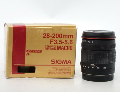Sigma 28-200mm F/3.5-5.6 Macro Aspherical Lens For Nikon AF-D - New Old Stock