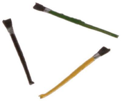 Dollhouse Miniature Set of 3 Paint Brushes by International Miniatures