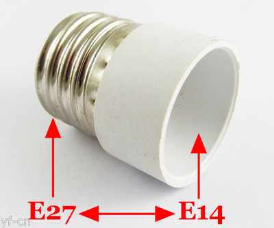 1pc E27 Male to E14 Female Socket Base LED Halogen CFL Light Bulb Lamp Adapter