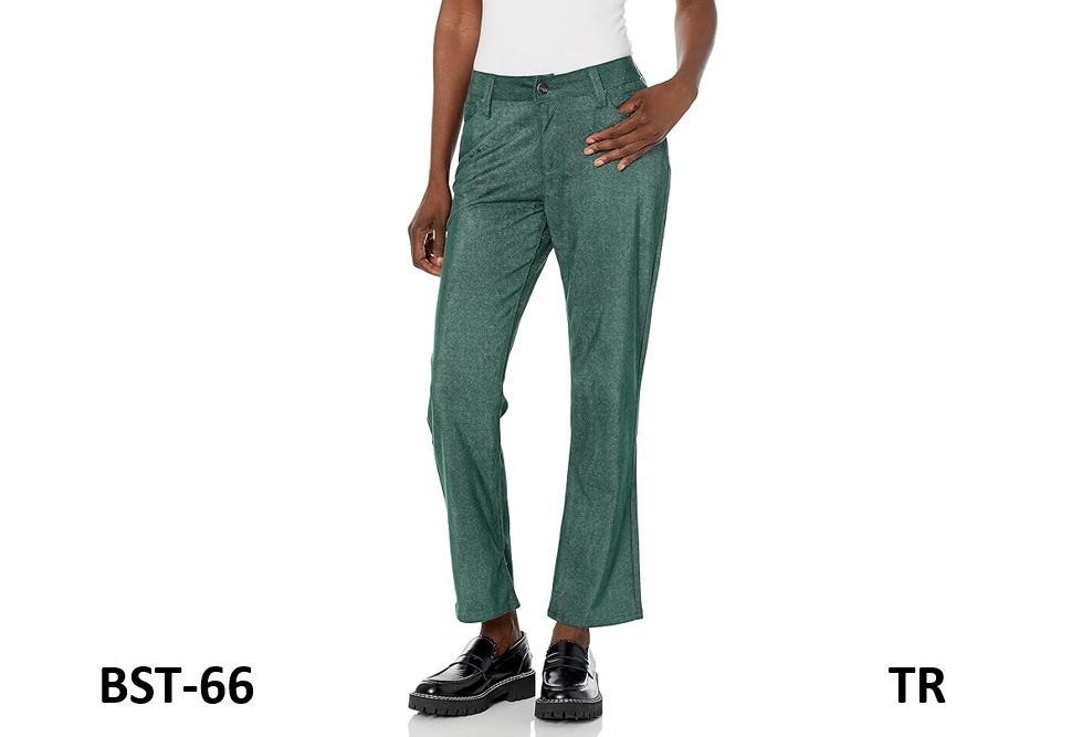 Women's Sueded Twill 5 Pocket Straight Leg Pant Lifestyle Collection, Hunter, 14