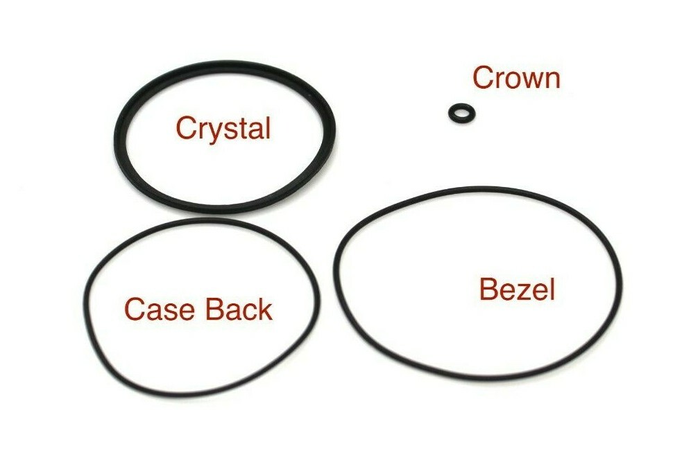 Gaskets Set For Seiko 6309-7040 , 6309-7049 Glass , Bezel , Case Back Crown Seal