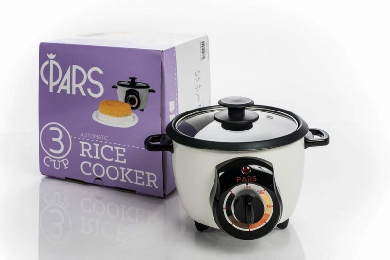 Pars Automatic Persian Rice Cooker - Tahdig Maker Perfect 3 Cup