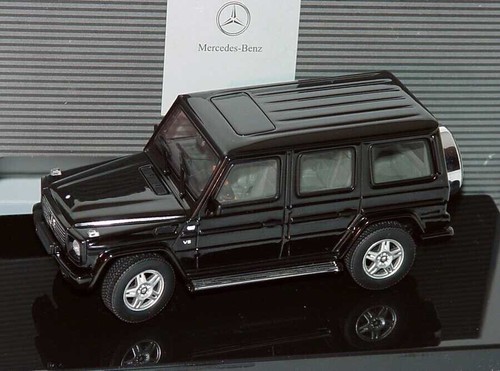 VERY RARE MERCEDES G CLASS W463 LWB G500 V8 BLACK 1:43