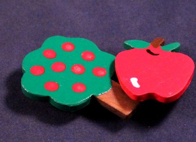 Fun Pait of Wooden Button Covers 1.5