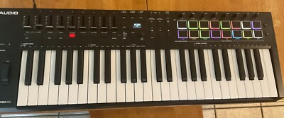 M-Audio Oxygen Pro 49-Key Keyboard Controller Midi Piano Works Great (has Dent)