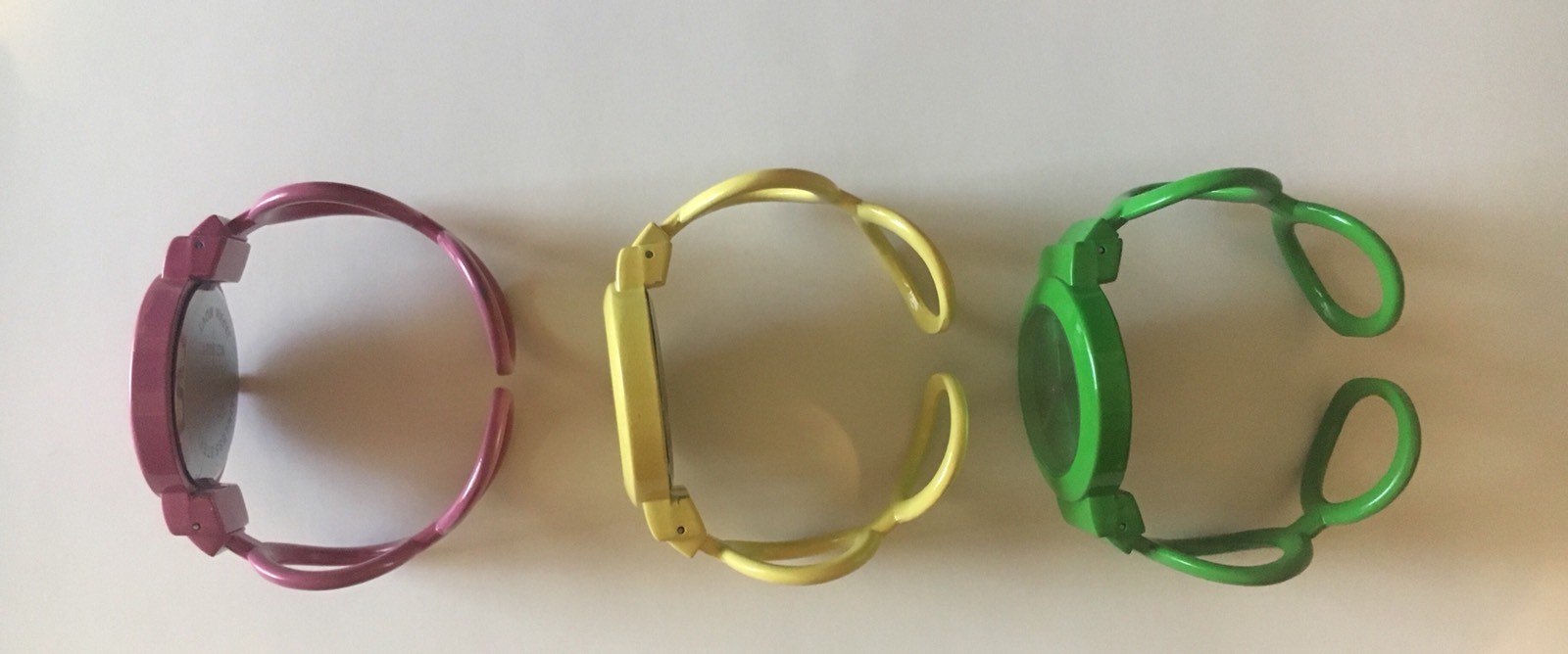 Three Geneva Ladies Watches new batteries (Very Colorful)