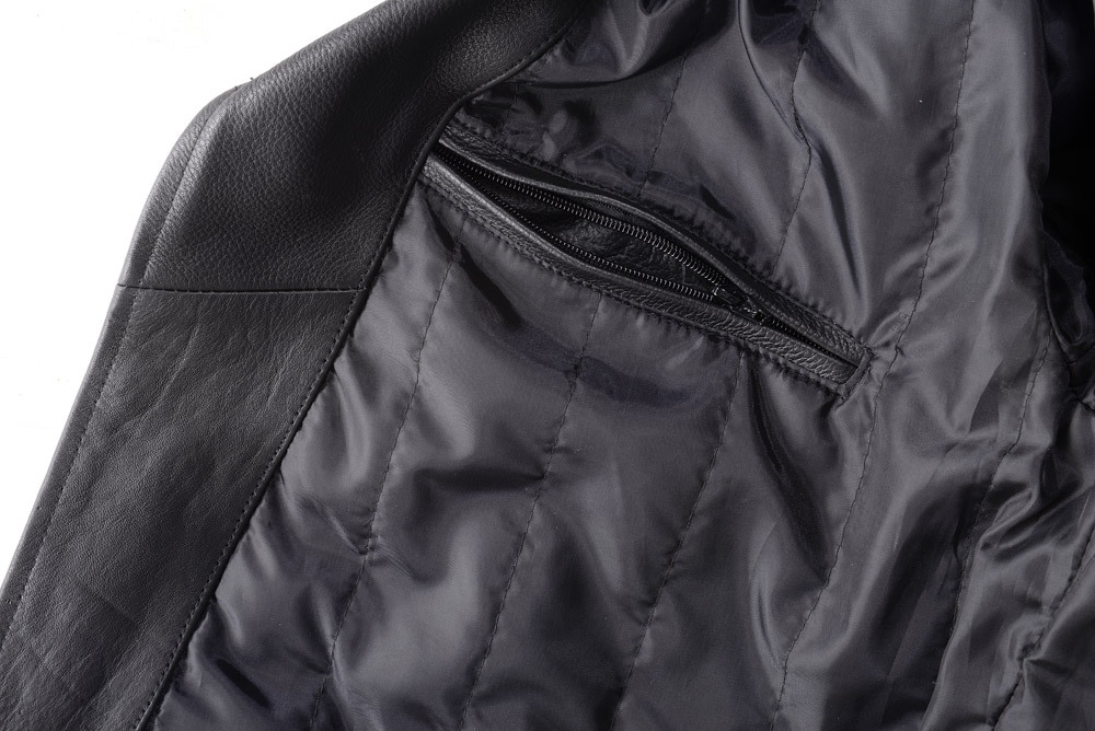 Pre-owned Wicked Mens Black Lambskin Classic Leather Trench Coat Mlc1
