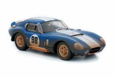 1965 SHELBY COBRA DAYTONA COUPE AFTER RACE #98 1/18 DIECAST