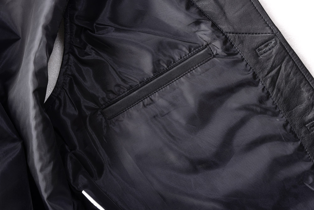 Pre-owned Wicked Mens Black Lambskin Classic Leather Trench Coat Mlc1