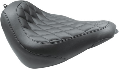 Mustang Wide Tripper Solo Seat Black Diamond Front - without Backrest 83047