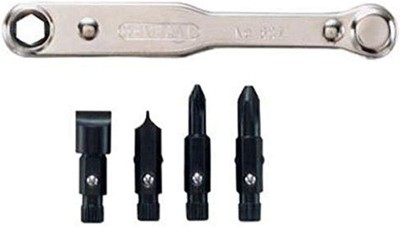 General Tools 8071 Five-Piece Ratchet Offset Screwdriver Set Offset, No Color 