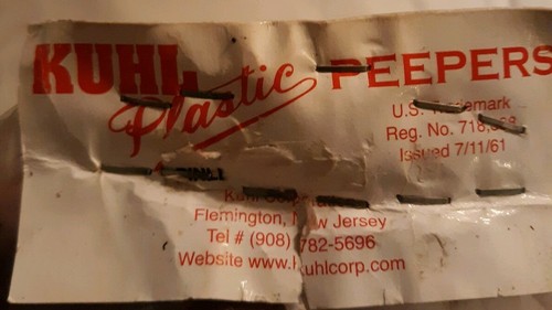 6 pcs. Kuhl Pinless Peepers Chicken Blinders Spectacles Brown  Made in USA