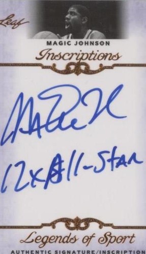 2012 Leaf Legends of Sport - Magic Johnson #I-MJ1