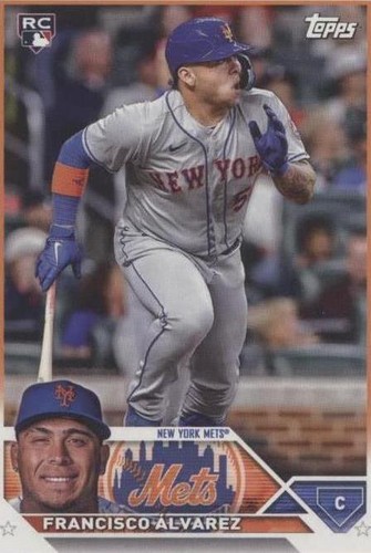 topps finest francisco alvarez rose gold refractor base ball